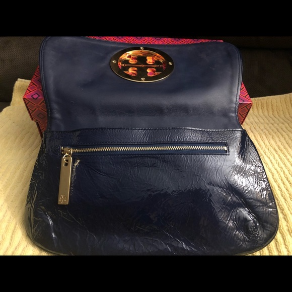 Tory Burch Blue Clutch - Picture 2 of 5